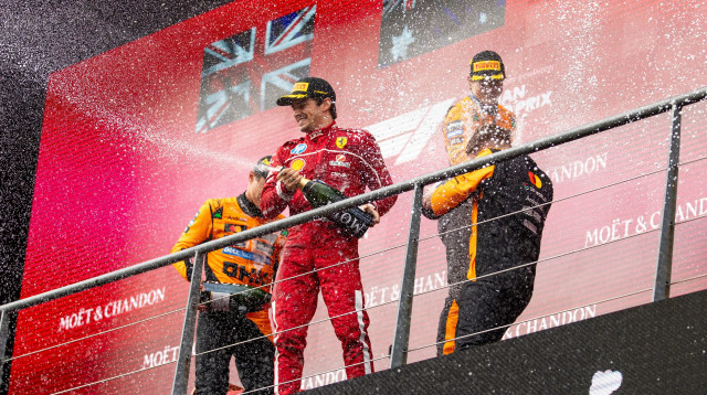 פיאסטרי על הפודיום. התואר מתקרב (צילום: GettyImages, Kym Illman)