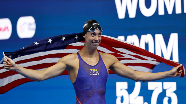 גרטשן וולש, אליפות העולם בשחייה 2025 (צילום: רויטרס)