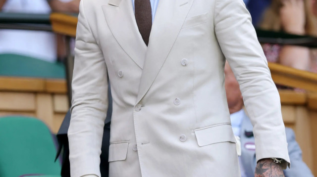 דיוויד בקהאם בווימבלדון 2025 (צילום: GettyImages, Jordan Peck)