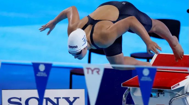 שמרה כוחות ל-15:00? גורבנקו (צילום: אתר רשמי, סימונה קסטרווילארי. איגוד השחייה)