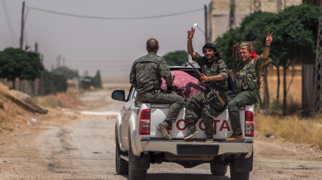 מליציות בסוריה (צילום: REUTERS/Rodi Said)