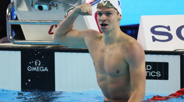 לאון מרשאן, שחיין צרפתי (צילום: רויטרס)