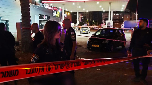 זירת רצח ברמלה (למצולמים אין קשר לכתבה) (צילום: דוברות המשטרה)