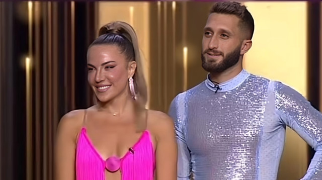 בן זיני וג'וליה שחר (צילום: צילום מסך קשת 12)