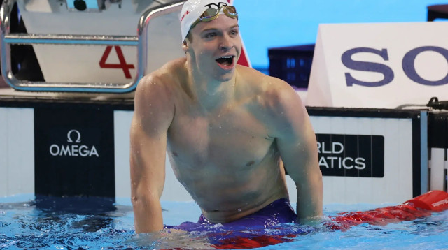 לאון מרשאן, אליפות העולם בשחייה 2025 (צילום: רויטרס)