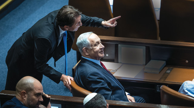 בנימין נתניהו ובועז ביסמוט (צילום: יונתן זינדל, פלאש 90)