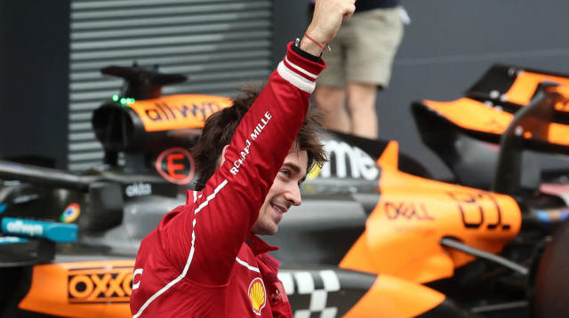 שארל לקלר נהג קבוצת פרארי, פורמולה 1 (צילום: רויטרס)