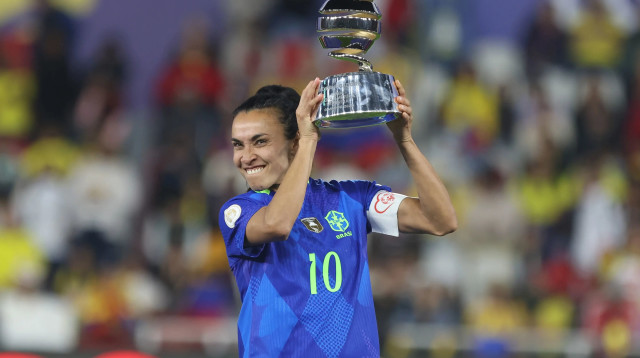 שחקנית נבחרת ברזיל מרתה (צילום: GettyImages, Franklin Jacome)