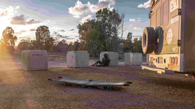 הבסיס בו נכווה החייל מגדוד קרקל (צילום: דובר צה"ל)