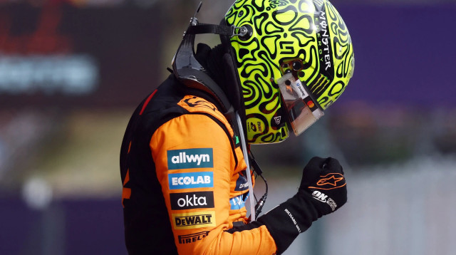 לנדו נוריס נהג קבוצת מקלארן, פורמולה 1 (צילום: רויטרס)