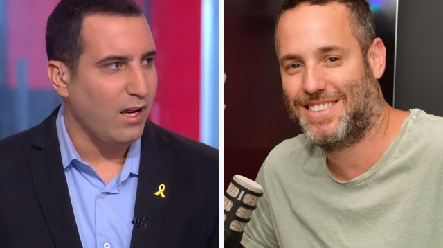 יותם זמרי, ירון אברהם (צילום: אבשלום ששוני,צילום מסך ערוץ 12)