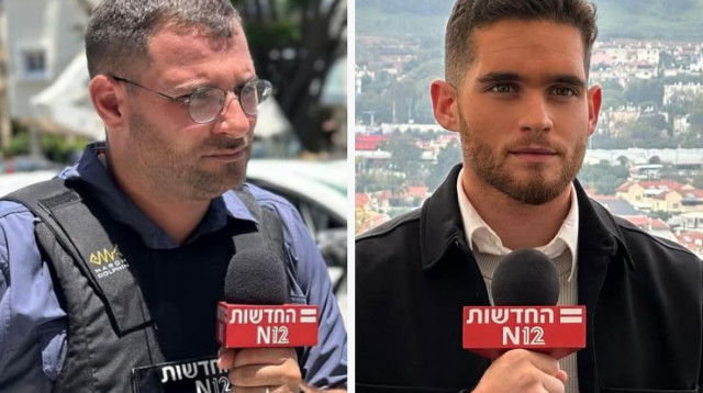 אדר גיציס, אור רביד (צילום: צילום מסך חדשות 12)