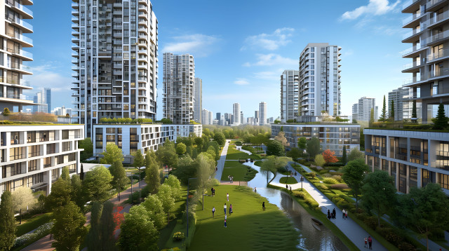 שדרוג רמת השרון - הדמיה (צילום: מזור פירשט אדריכלים)