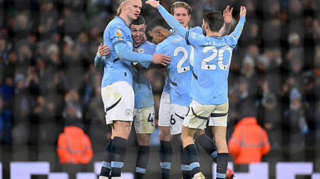 שחקני מנצ'סטר סיטי (צילום: Gareth Copley)