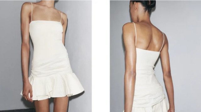 דוגמנית באתר זארה (צילום: אתר זארה)