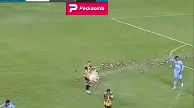 רגע הפגיעה בחואן גודוי (צילום: צילום מסך, טוויטר)