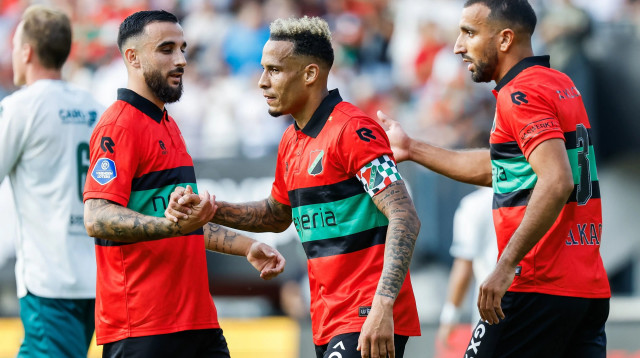 צ'ארון שרי שחקן ניימיכן חוגג שער (צילום: GettyImages, ANP)