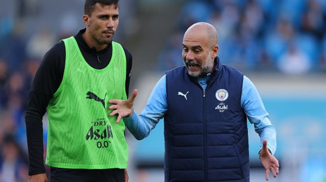 פפ גווארדיולה ורודרי (צילום: James Gill - Danehouse)