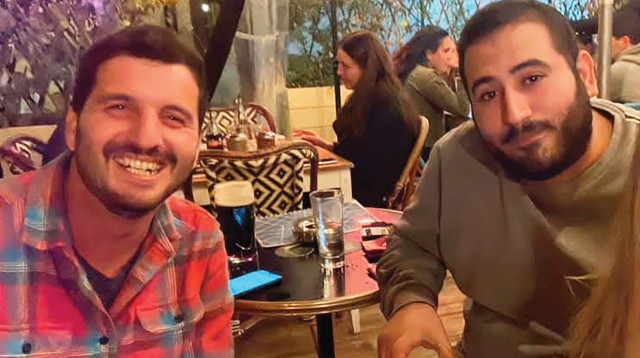 אביחי זנו ואדם ביסמוט ז"ל (צילום: פרטי)