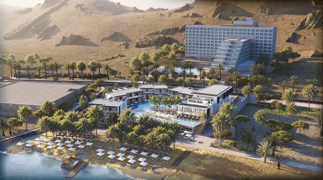 מלון קיימא, ים המלח (צילום: הדמיה משרד פרי מהנדסים)