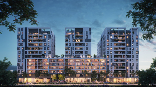 ‏‏פרויקט מוהליבר ביהוד מונסון של אופק החזקות התחדשות עירונית (צילום: 3DVISION)