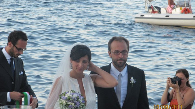 מאסימילינו קאלי ואשתו פרנצסקה אלבנזה שליחת האום (צילום: מתוך פייסבוק)