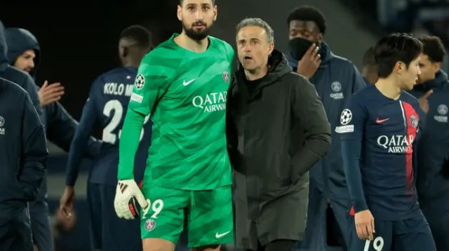 "אני אחראי". לואיס אנריקה על דונארומה (צילום: GettyImages)