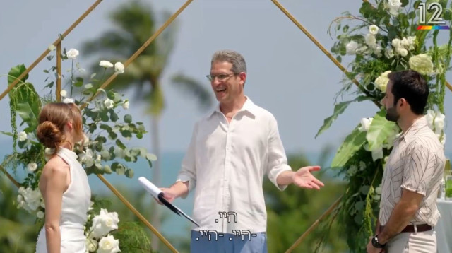 אורית צוקרון גולברג וגיא אתגר (צילום: באדיבות קשת 12)