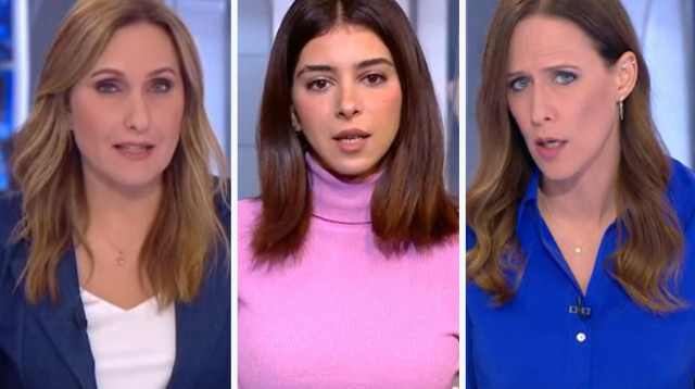 קרן מרציאנו, יונית לוי, עדי זריפי (צילום: צילום מסך חדשות 12)