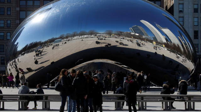 שער העננים ("השעועית"), שיקגו (צילום: רויטרס)