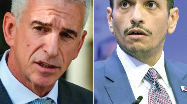 מוחמד א-ת'אני, דדי ברנע (צילום: אבשלום ששוני,רויטרס)