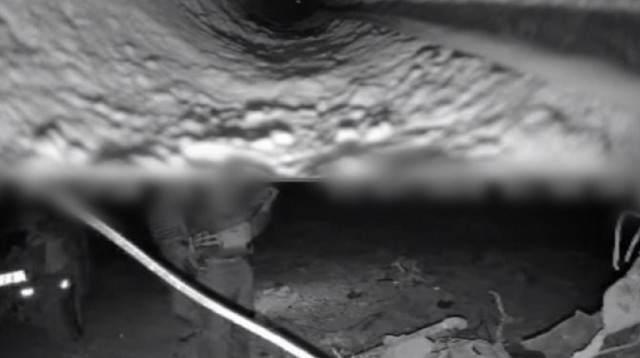 איטום המנהרות של חמאס (צילום: דובר צהל)