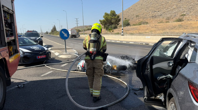 התאונה הקטלנית בכביש 90 (צילום: כב"ה)