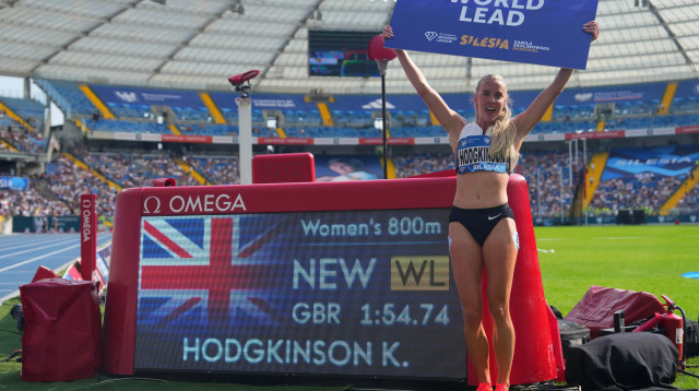 הרצה הבריטית קילי הודג'קינסון (צילום: רויטרס)