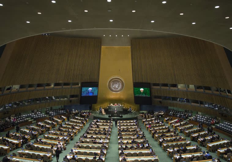העצרת הכללית של האו''ם שם צפוי לנאום הערב נתניהו. צילום: רויטרס