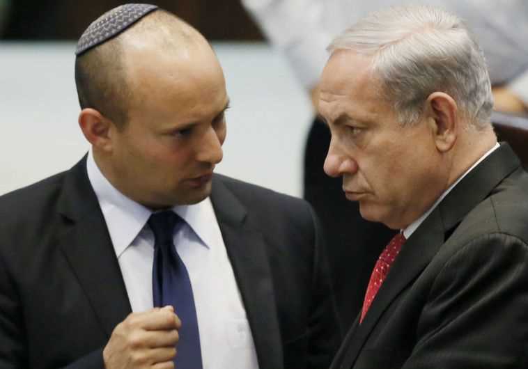 נפתלי בנט ובנימין נתניהו. צילום: מרים אלסטר, פלאש 90