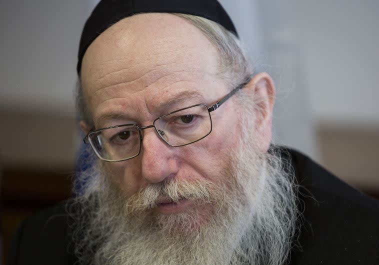 שר הבריאות יעקב ליצמן. צילום: יונתן זינדל, פלאש 90