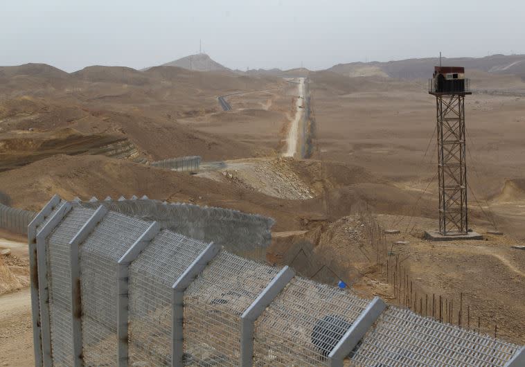 גדר הגבול בסמוך לגבול מצרים. צילום: רויטרס