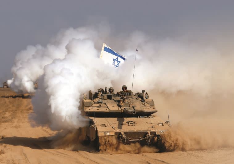 מבצע &quot;צוק איתן&quot;. &quot;קו פרשת המים&quot;. צילום: רויטרס