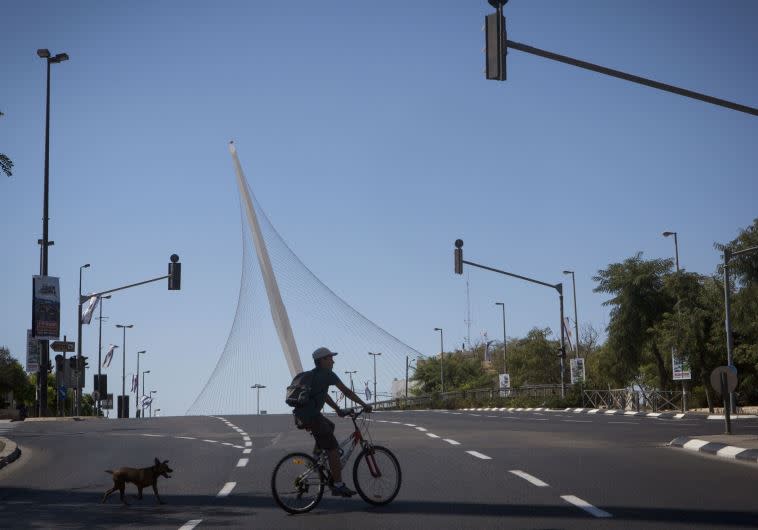 יום כיפור בירושלים, שנה שעברה. צילום: מרים אלסטר, פלאש 90