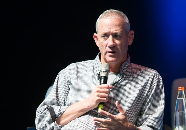 יוצא הכי גרוע בדוח. גנץ. צילום: עודד קרני 