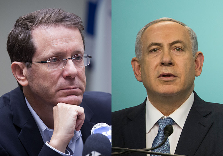 יצחק הרצוג ובנימין נתניהו. צילומים: פלאש 90