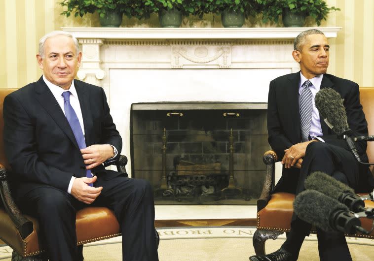 ברק אובמה בפגישה עם בנימין נתניהו.