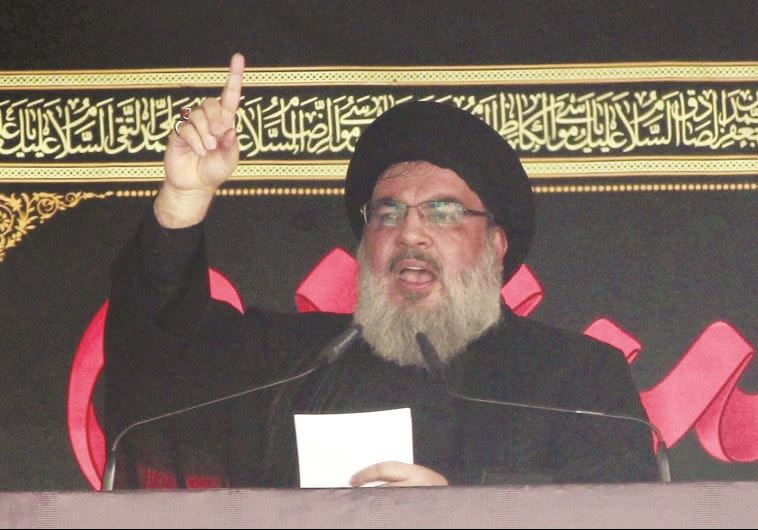 &quot;שלא ייצא מהבונקר&quot;. נסראללה. צילום: רויטרס 