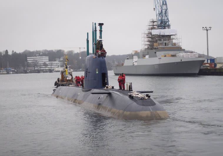 הצוללת אח&quot;י רהב, אבן יסוד ביחסי החוץ של גרמניה. צילום: רויטרס