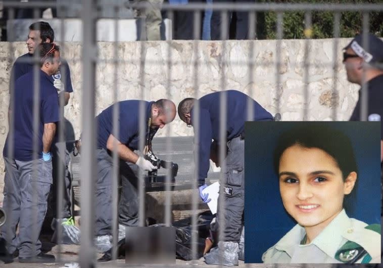 זירת הפיגוע, אתמול. צילום: יונתן סינדל, פלאש 90