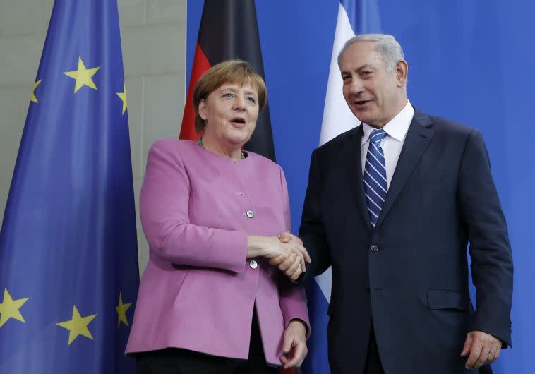 יודעים להתלבש. מרקל ונתניהו. צילום: רויטרס