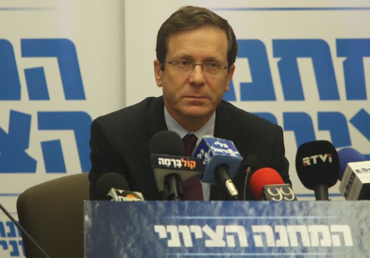 &quot;המחנה הציוני&quot; נחלש. יצחק הרצוג. צילום: מרק ישראל סלם