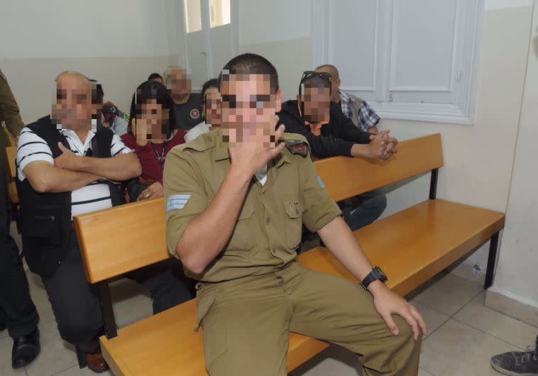 החייל החשוד בהריגה, היום. צילום: אבשלום ששוני
