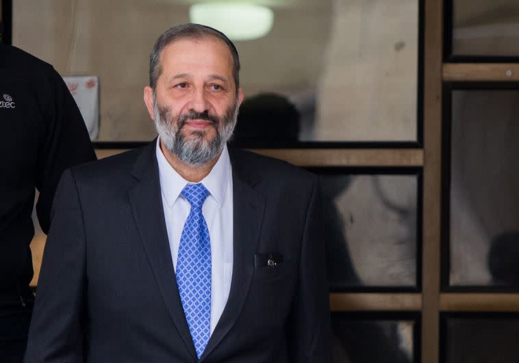 דרעי. לא מבין שהוא משחק באש צילום: מרים אלסטר, פלאש 90